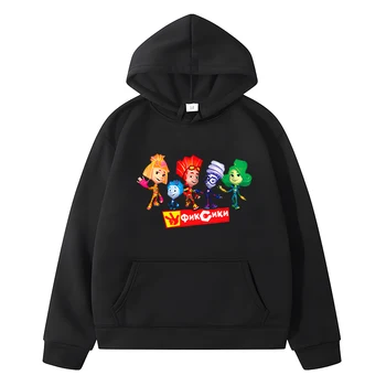 Fixies Vaikų Hoodies Pavasario Rudens Anime Hoodie Palaidinės Kawaii Vilnos Megztinis y2k sudadera vaikams drabužių mergaitė berniukas drabužiai
